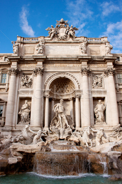 Trevi Çeşmesi ünlü işaret Roma çeşme dünya Stok fotoğraf © bloodua