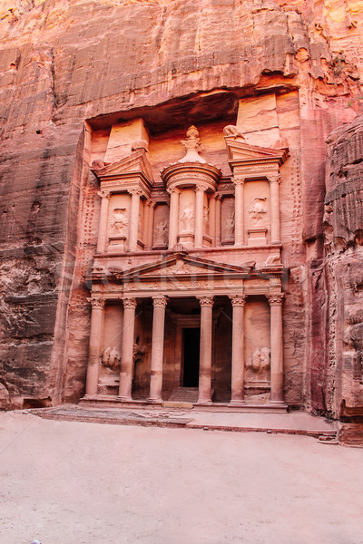 Jordánia ősi város művészet piros építészet Stock fotó © bloodua