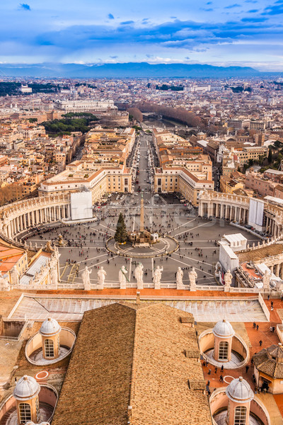 Roma Itália famoso praça vaticano Foto stock © bloodua