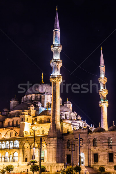 Meczet istanbul Turcja oświecenie ramadan Zdjęcia stock © bloodua