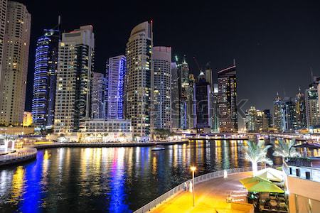Dubai Marina cityscape, UAE Stock photo © bloodua