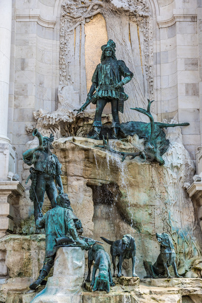 Hunting statue at the Royal palace, Budapest Stock photo © bloodua