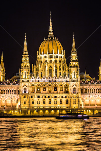 Budapest parlamento edificio Hungría crepúsculo noche Foto stock © bloodua