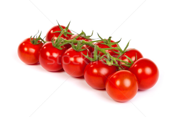 [[stock_photo]]: Juteuse · organique · tomates · cerises · isolé · blanche · nature