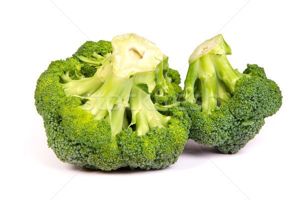 Single broccoli floret isolated on white Stock photo © bloodua