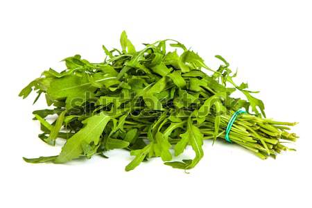 Arugula/rucola  fresh heap leaf on white Stock photo © bloodua
