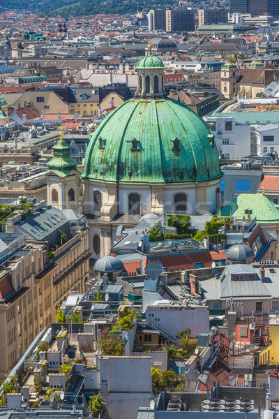 Panorama of Vienna from St. Stephen's Cathedral Stock photo © bloodua