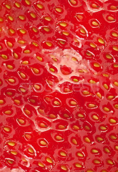 Stock photo: Detailed surface of strawberry