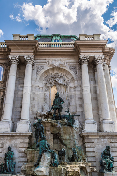 Hunting statue at the Royal palace, Budapest Stock photo © bloodua