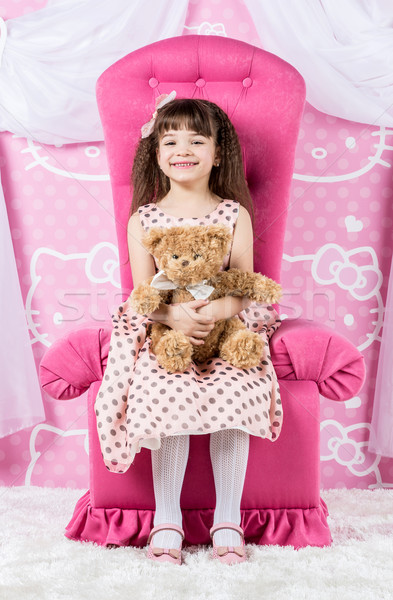 Nina osito de peluche princesa peluche Foto stock © bloodua