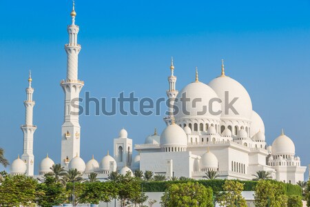 Abu Dhabi Sheikh Zayed White Mosque Stock photo © bloodua