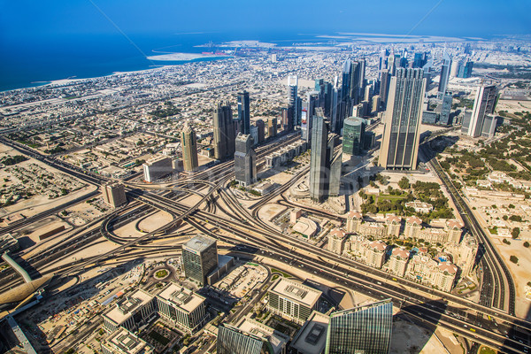 Dubai centrum Emiraty Arabskie architektury dzień scena Zdjęcia stock © bloodua