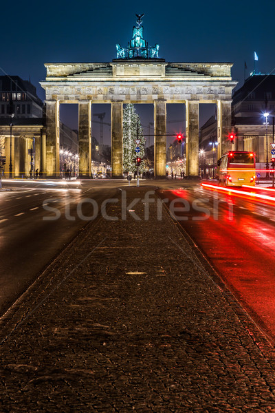 ブランデンブルグ門 ベルリン ドイツ 1泊 道路 側面図 ストックフォト © bloodua