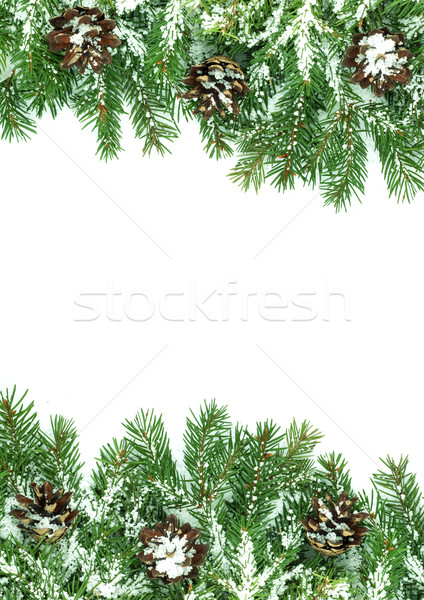 Zdjęcia stock: Christmas · struktura · śniegu · odizolowany · biały · charakter