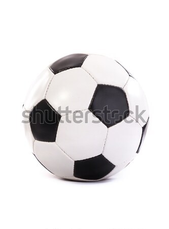 Fotbal bilă izolat alb minge de fotbal Imagine de stoc © bloodua