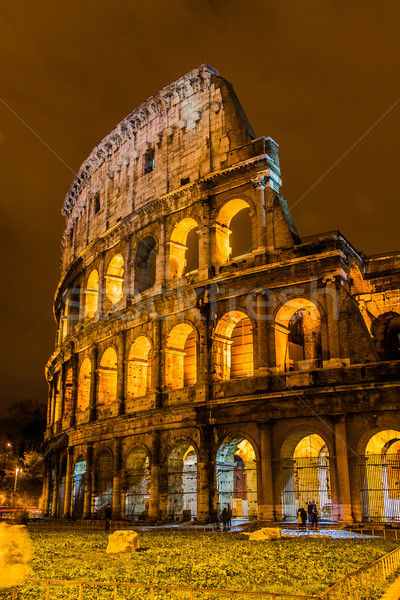 Colosseum Roma İtalya ikonik efsanevi Bina Stok fotoğraf © bloodua