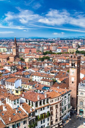 Stockfoto: Italië · Rome · skyline · panorama · panoramisch