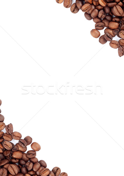 Marrom grãos de café isolado branco café Foto stock © bloodua
