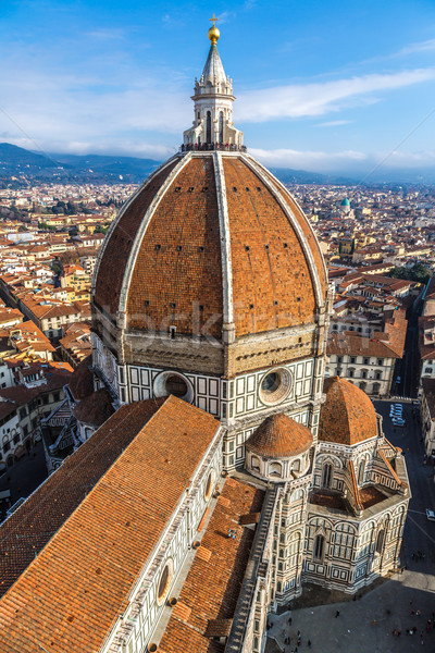 Katedrális mikulás Florence Olaszország tető kilátás Stock fotó © bloodua