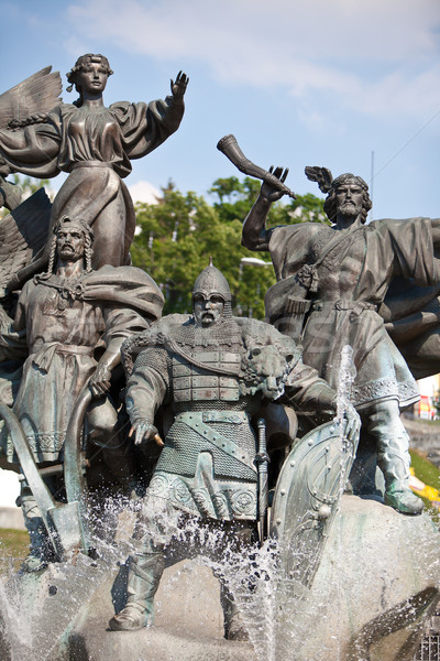 Monument of City-founders in Kiev. Ukraine Stock photo © bloodua