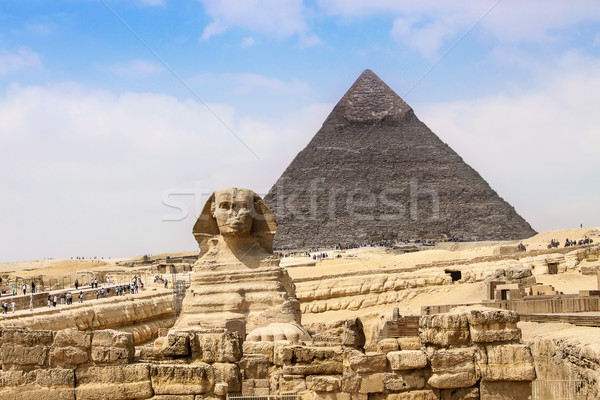 Piramidy Egipt niebo lata Afryki Zdjęcia stock © bloodua