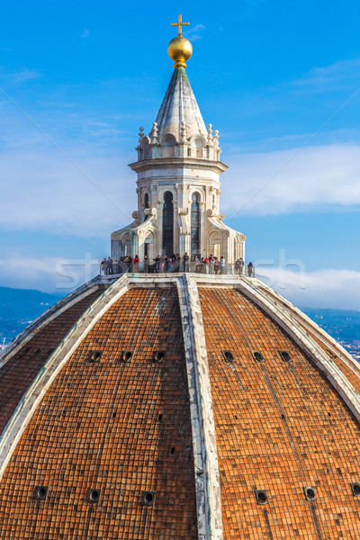 Katedrális mikulás Florence Olaszország tető kilátás Stock fotó © bloodua