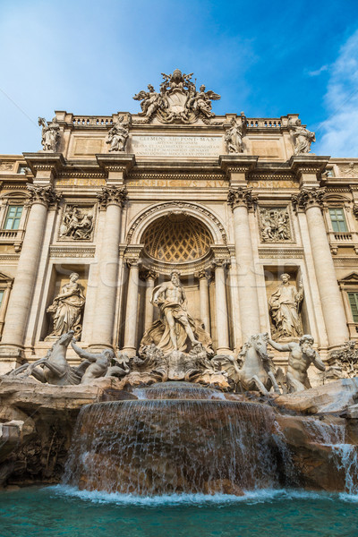 Trevi Çeşmesi ünlü işaret Roma çeşme dünya Stok fotoğraf © bloodua