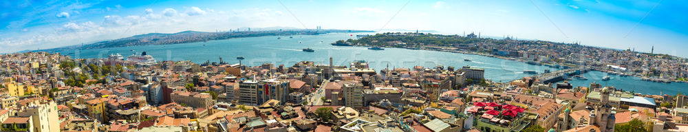Istanbul panoramic view from Galata tower. Turkey Stock photo © bloodua