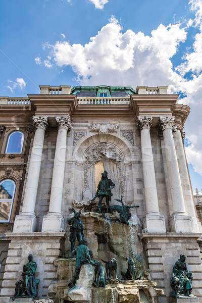 Hunting statue at the Royal palace, Budapest Stock photo © bloodua