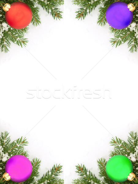 Karácsony váz zöld izolált fehér háttér Stock fotó © bloodua