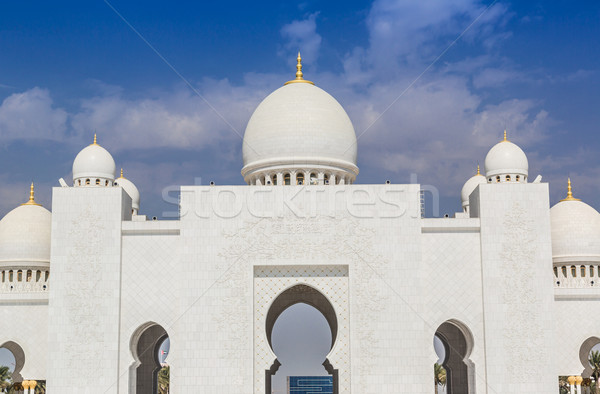 Mezquita Abu Dhabi ciudad unidad Oriente Medio Emiratos Árabes Unidos Foto stock © bloodua