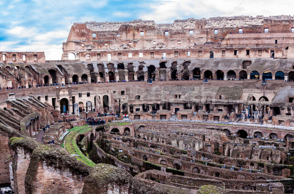 Ikonikus mondai Róma Olaszország épület fal Stock fotó © bloodua