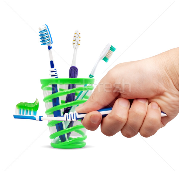 Toothbrush and toothpaste Stock photo © bloodua