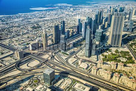 Dubai centro de la ciudad Emiratos Árabes Unidos arquitectura aéreo 13 Foto stock © bloodua