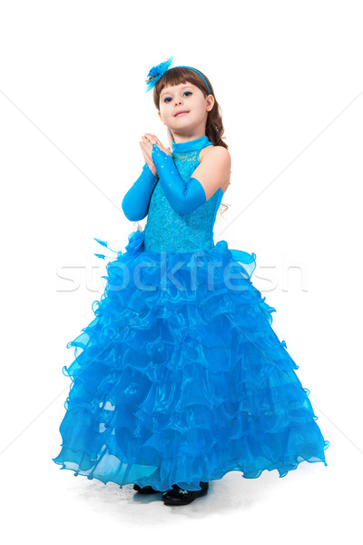 Portrait cute souriant petite fille princesse robe [[stock_photo]] © bloodua