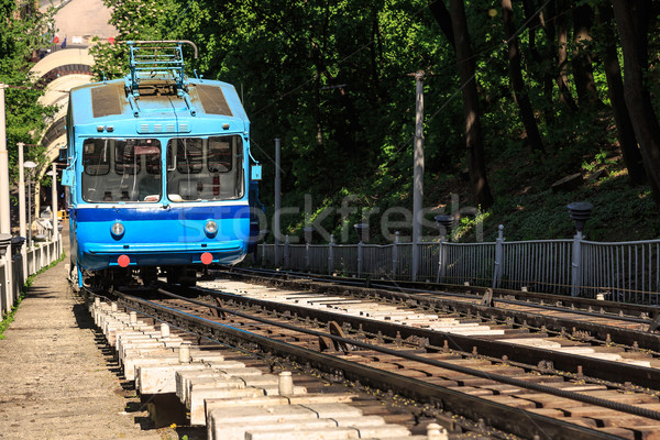 Funicular trains moving on the hill Stock photo © bloodua