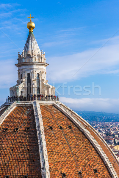 Katedrális mikulás Florence Olaszország tető kilátás Stock fotó © bloodua