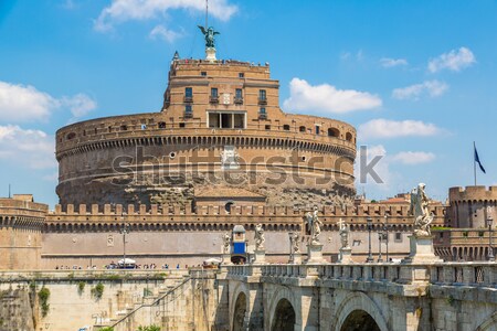 Kasteel brug Rome reflectie Stockfoto © bloodua