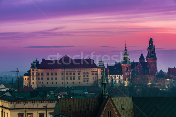 Poland, Krakow. Wawel Castle and Wistula . Krakow Poland. Stock photo © bloodua