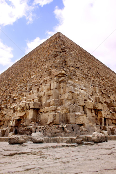 Nagyszerű piramis Egyiptom égbolt nyár Afrika Stock fotó © bloodua