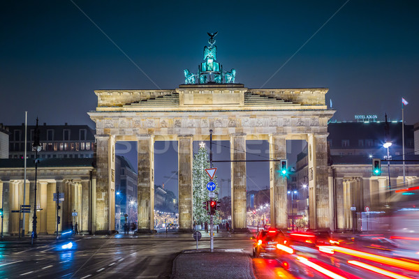 ブランデンブルグ門 ベルリン ドイツ 1泊 道路 側面図 ストックフォト © bloodua