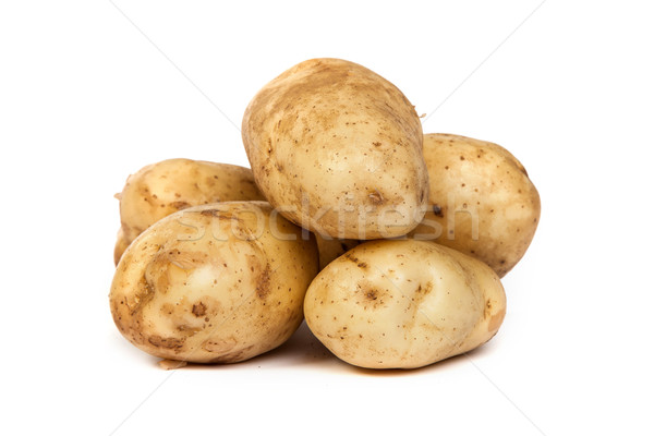 Group of potatoes isolated on white Stock photo © bloodua