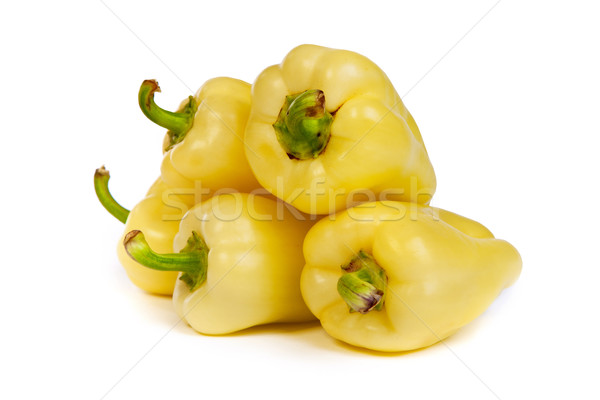 A yellow bell pepper isolated on white Stock photo © bloodua