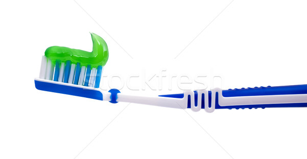 Brosse à dents dentifrice isolé blanche fond Rainbow [[stock_photo]] © bloodua