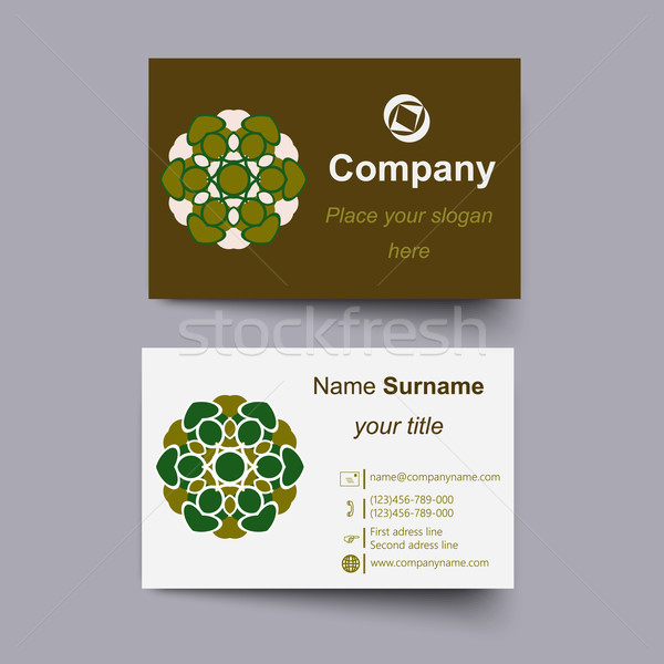 Modern simple light business card template Stock photo © blotty