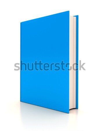 Libro blanco 3d azul lectura Universidad Foto stock © blotty