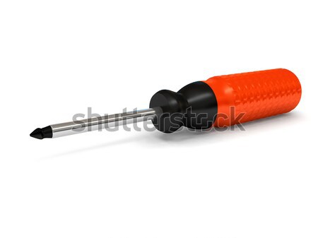 screwdriver over white background Stock photo © blotty