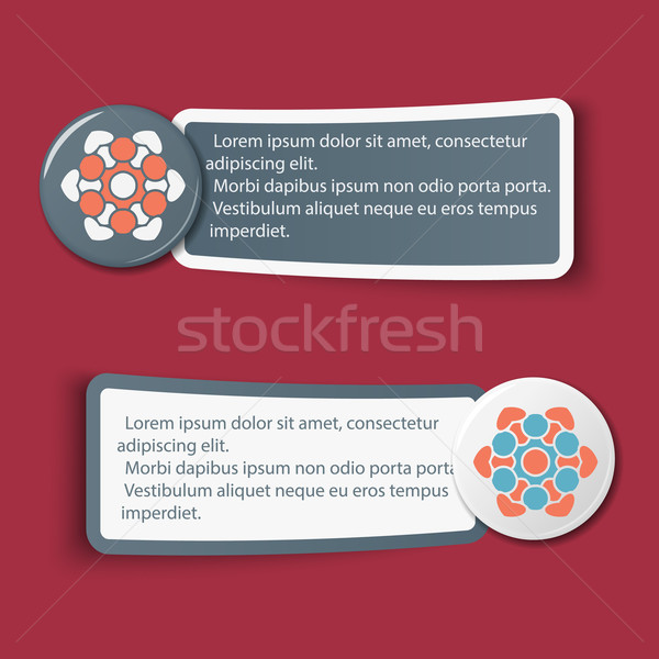 Coloré web autocollants étiquettes illustration [[stock_photo]] © blotty