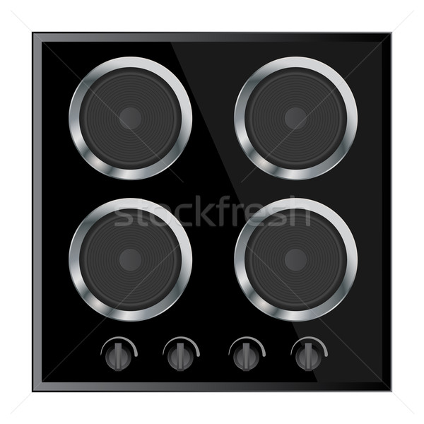 surface for electric stove vector illustration isolated  Stock photo © blotty