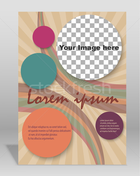 Vector  brochure or magazine cover  template Stock photo © blotty